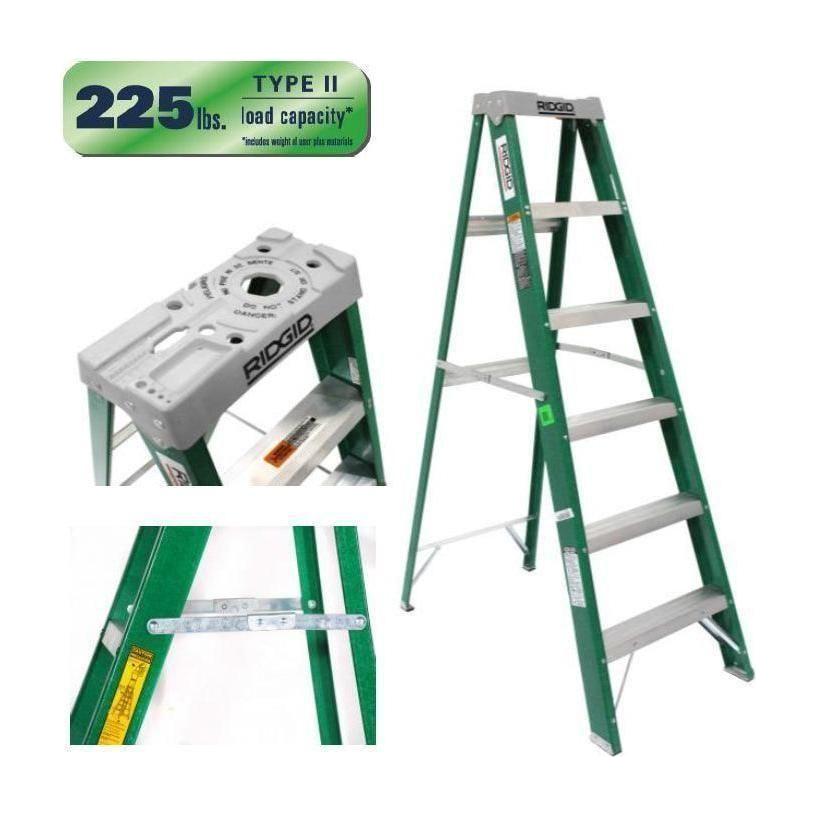 Ridgid Fiberglass Industrial Ladder | Ridgid by KHM Megatools Corp. Ridgid Fiberglass Industrial Ladder | Ridgid by KHM Megatools Corp.